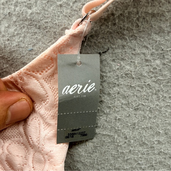 NWT Aerie Real Sunnie Padded Push Up Demi Bra Pale Pink Underwire Size 36D - Picture 2 of 11